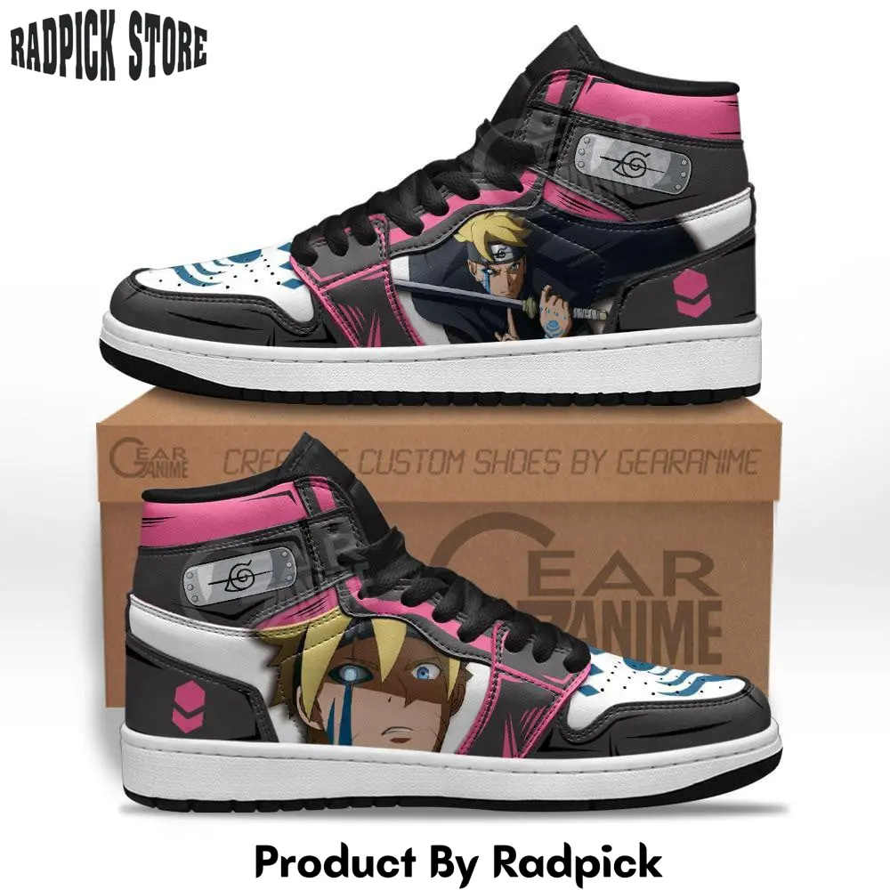 Uzumaki boruto air jordan high top sneakers anime mn17  rp0354349